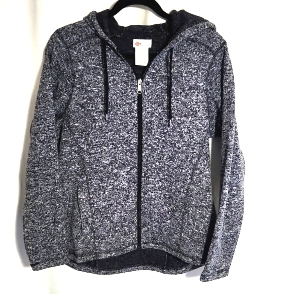 NEW! Dickies Women's Fleece Full Zip Hooded Sweatshirt Size Medium